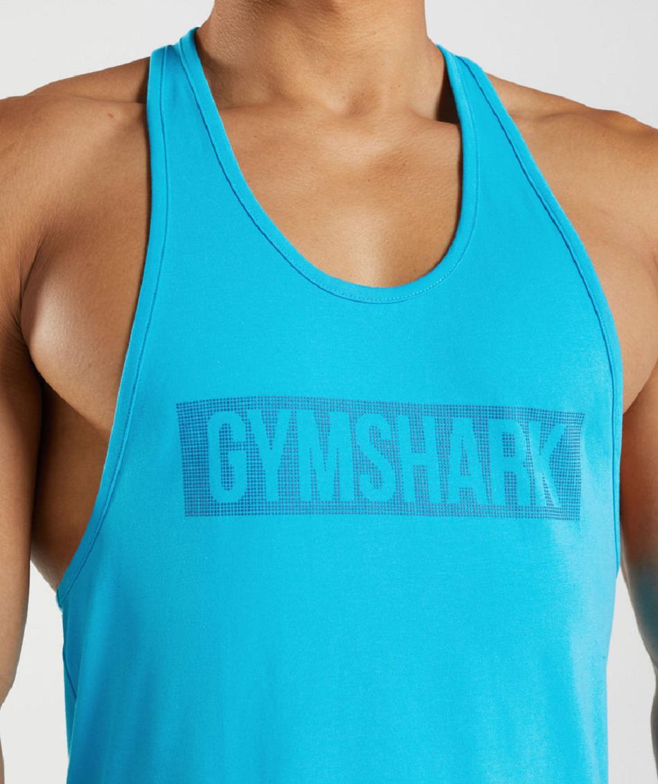 Stringers Gymshark Block Hombre Gris Oscuro Azules | CO 3555UZG